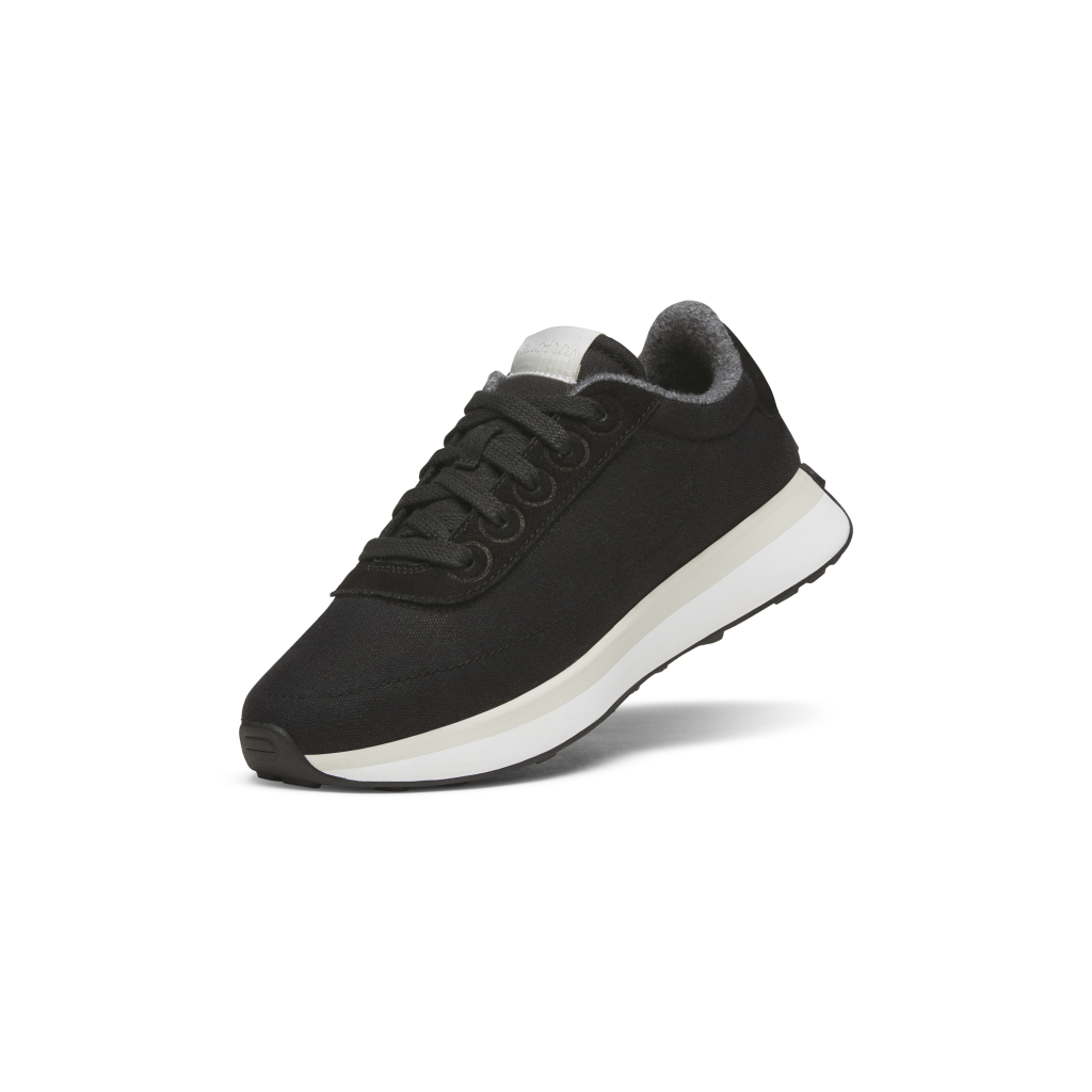 Allbirds Womens Varsity Freizeitschuhe in SCHWARZ